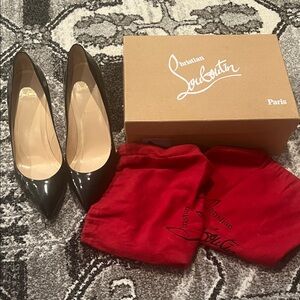 Christian Louboutin Black Patent Heels size 42 size 10 (42)